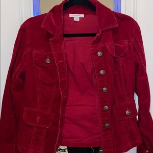 red velvet jacket
